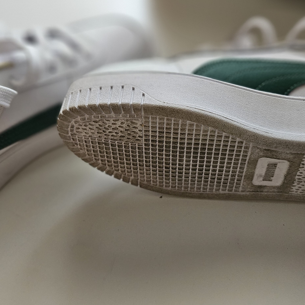 Puma White and Green Carina Sneakers - Picture 6 of 10